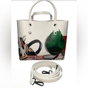 STEVE MADDEN TOTE unique/one of a kind crossbody with built in pouch.